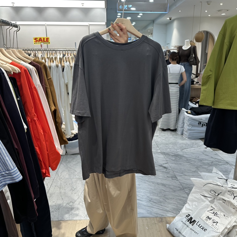 REVE-L東大門㊣實拍女士新品時尚推薦休閑真品熱賣職業T恤REVE-LT恤圖色2