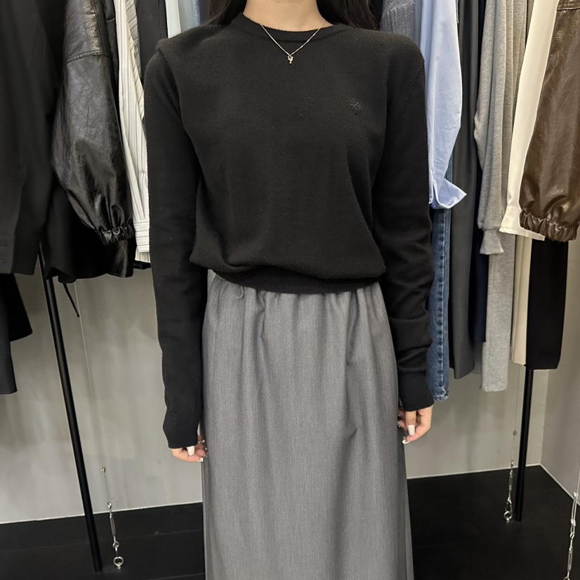 FLAMME TOIT韓國直郵㊣女士新品時尚熱賣職業休閑人氣針織衫FLAMME TOIT針織衫圖色3