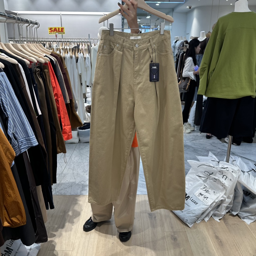 REVE-L韓國代購㊣女裝新品熱賣真品職業時尚休閑人氣休閑褲REVE-L休閑褲圖色1