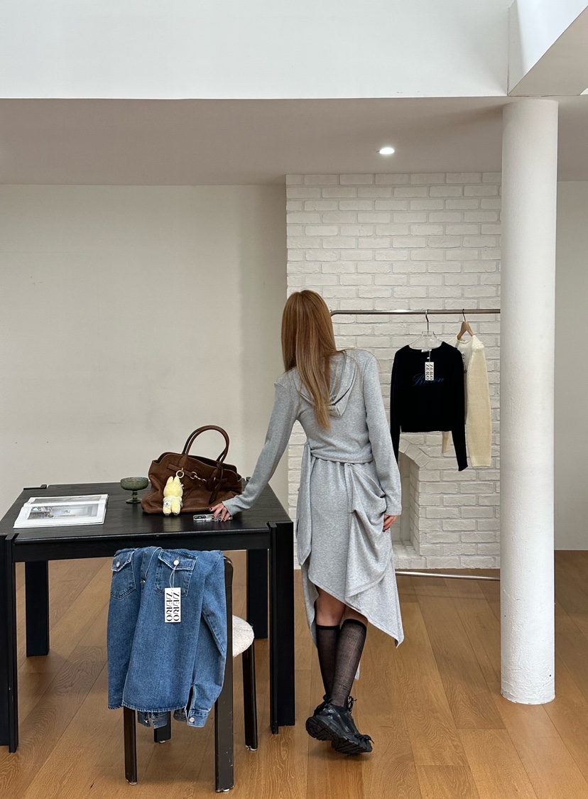 ZEROZERO韓國代購㊣女裝新品職業時尚人氣半身裙中短裙紐扣ZEROZERO半身裙/中短裙