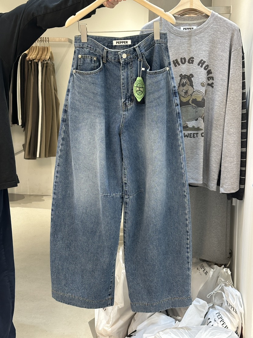 PEPPER-L東大門㊣實拍女士新品時尚推薦休閑職業熱賣牛仔褲PEPPER牛仔褲