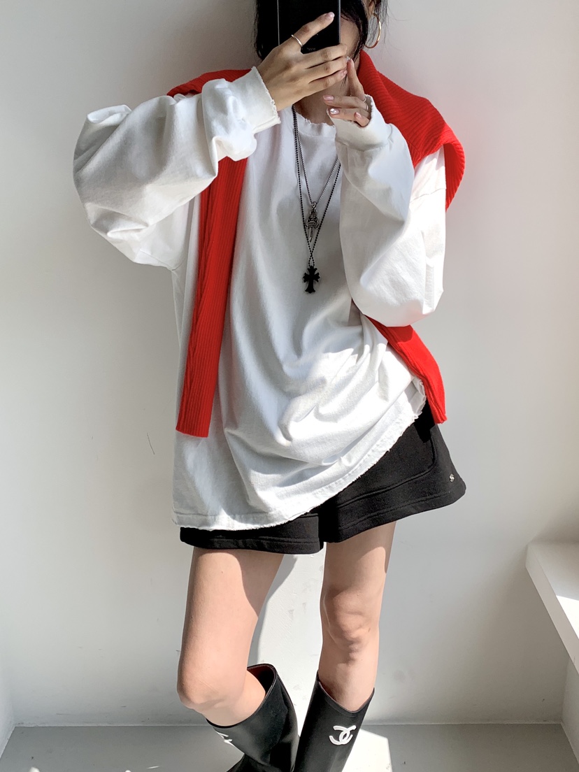 DAVICHI韓國代購㊣女士新款真品人氣25秋冬推薦熱賣長袖T恤DAVICHI長袖T恤