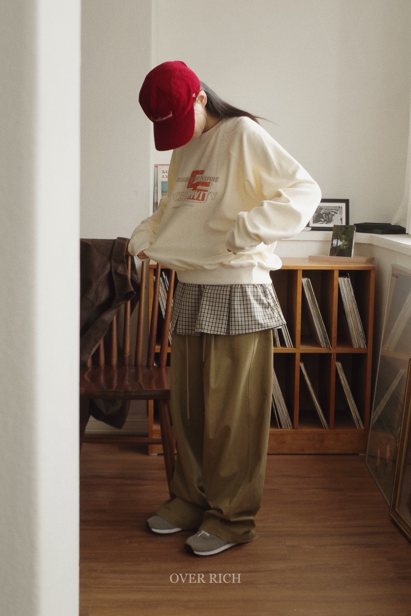 OVER RICH韓國代購㊣女士新品熱賣25秋冬真品休閑職業短裙OVER RICH短裙
