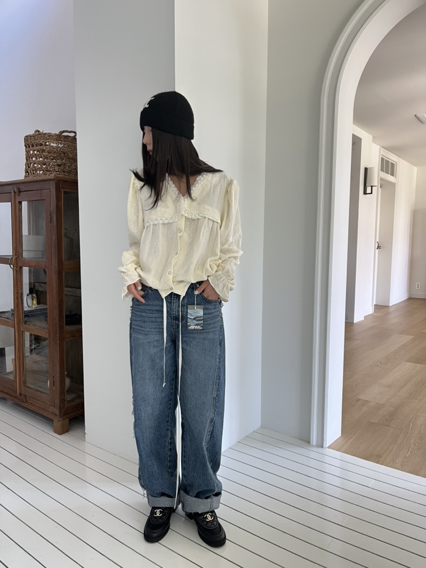 LOVE PULL東大門㊣代購女裝新款時尚熱賣休閑25秋冬襯衫蕾絲衫LOVE PULL襯衫/蕾絲衫