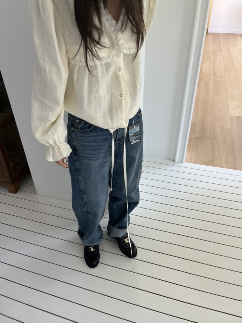 LOVE PULL東大門㊣代購女裝新款時尚熱賣休閑25秋冬襯衫蕾絲衫LOVE PULL襯衫/蕾絲衫