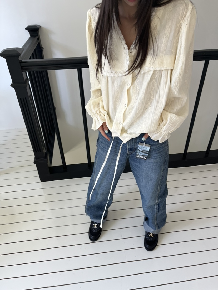 LOVE PULL東大門㊣代購女裝新款時尚熱賣休閑25秋冬襯衫蕾絲衫LOVE PULL襯衫/蕾絲衫