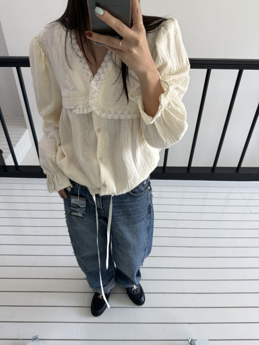 LOVE PULL東大門㊣代購女裝新款時尚熱賣休閑25秋冬襯衫蕾絲衫LOVE PULL襯衫/蕾絲衫