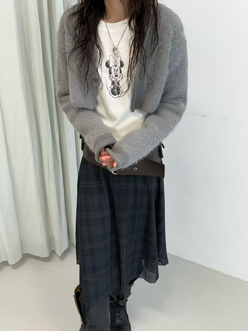 MINIMUZE東大門㊣直郵女裝新款人氣職業熱賣時尚針織衫貂皮MINIMUZE針織衫
