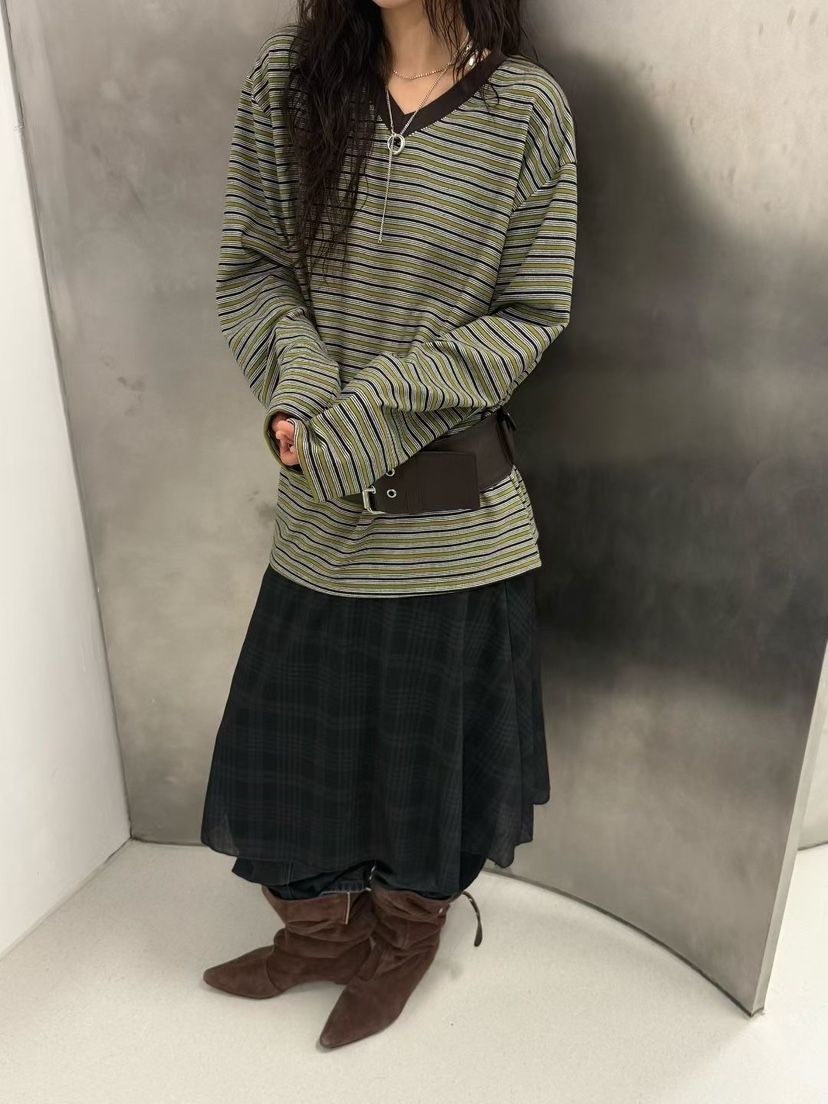 MINIMUZE東大門㊣代購女士新款職業熱賣25秋冬時尚真品長袖T恤MINIMUZE長袖T恤