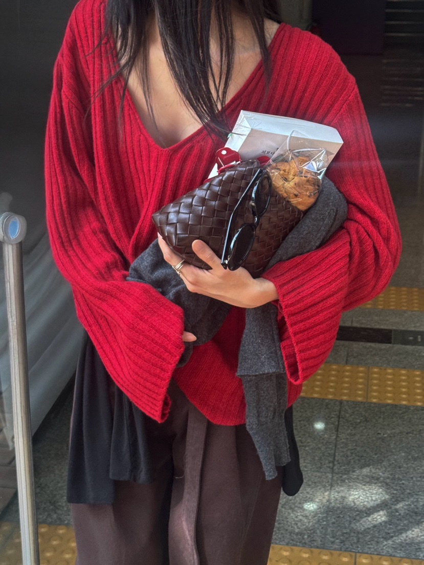 INSSENSE-A東大門㊣實拍女士新品休閑熱賣人氣職業針織衫V領INSSENSE-A針織衫圖色2