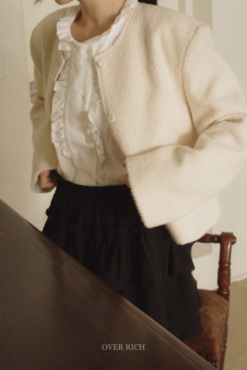 OVER RICH韓國直郵㊣女裝新品25秋冬休閑人氣真品職業短裙OVER RICH短裙