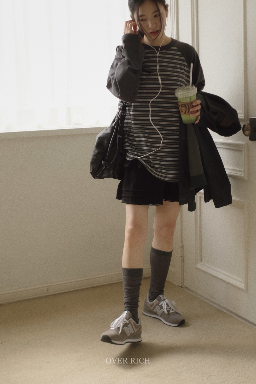 OVER RICH韓國直郵㊣女裝新品25秋冬休閑人氣真品職業短裙OVER RICH短裙