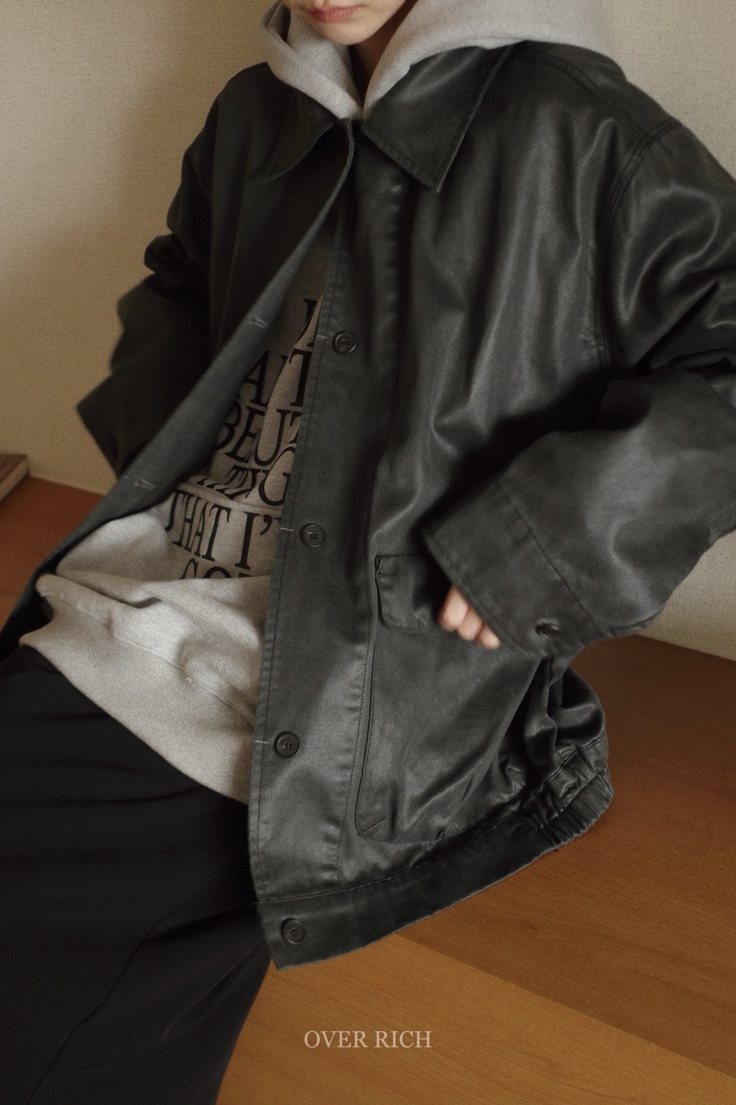 OVER RICH東大門㊣實拍女士新品熱賣真品推薦25秋冬休閑夾克OVER RICH夾克