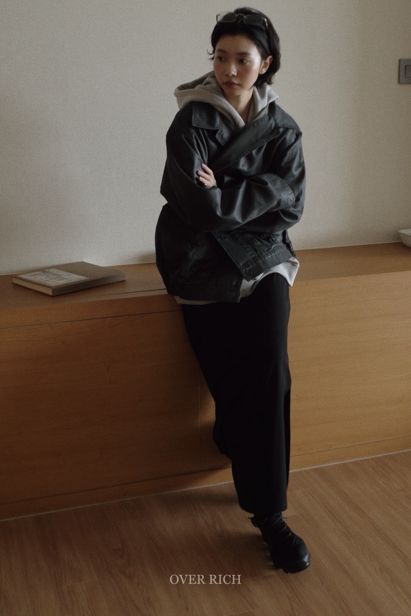 OVER RICH東大門㊣實拍女士新品熱賣真品推薦25秋冬休閑夾克OVER RICH夾克