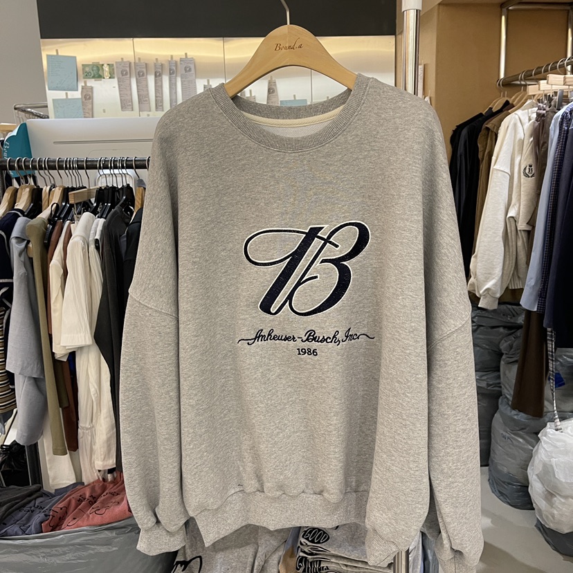 BOUND.A韓國代購㊣女裝新品25秋冬職業人氣熱賣推薦衛衣刺繡BOUND.A衛衣圖色2