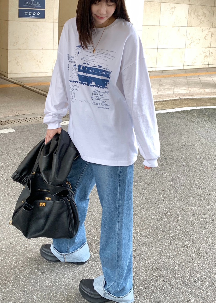COURGETTE韓國直郵㊣女裝新品推薦真品人氣職業休閑長袖T恤COURGETTE長袖T恤