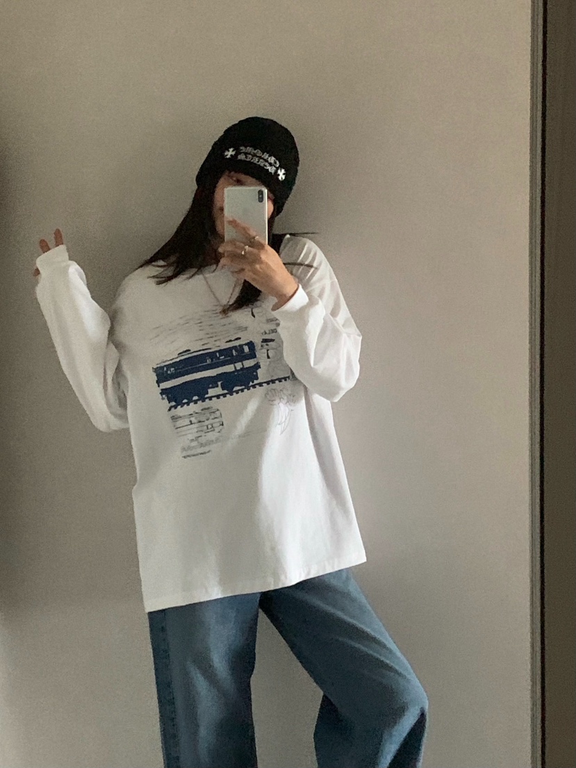 COURGETTE韓國直郵㊣女裝新品推薦真品人氣職業休閑長袖T恤COURGETTE長袖T恤圖色1