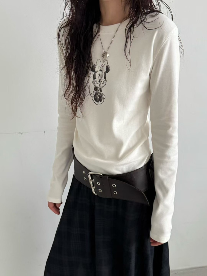 MINIMUZE東大門㊣代購女士新品職業熱賣休閑時尚25秋冬長袖T恤MINIMUZE長袖T恤