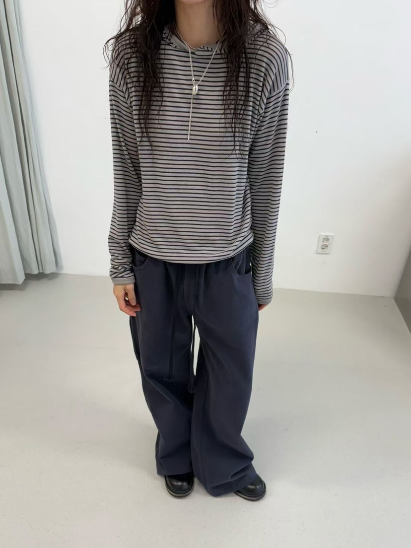 MINIMUZE東大門㊣直郵女裝新品職業時尚休閑熱賣長袖T恤連帽衫MINIMUZE長袖T恤