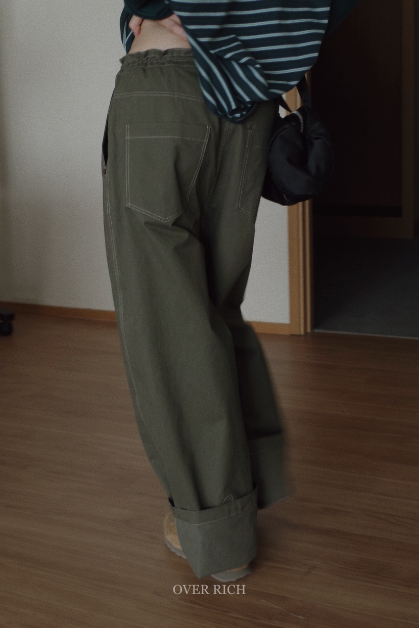 OVER RICH東大門㊣實拍女士新款推薦人氣25秋冬熱賣休閑褲OVER RICH休閑褲
