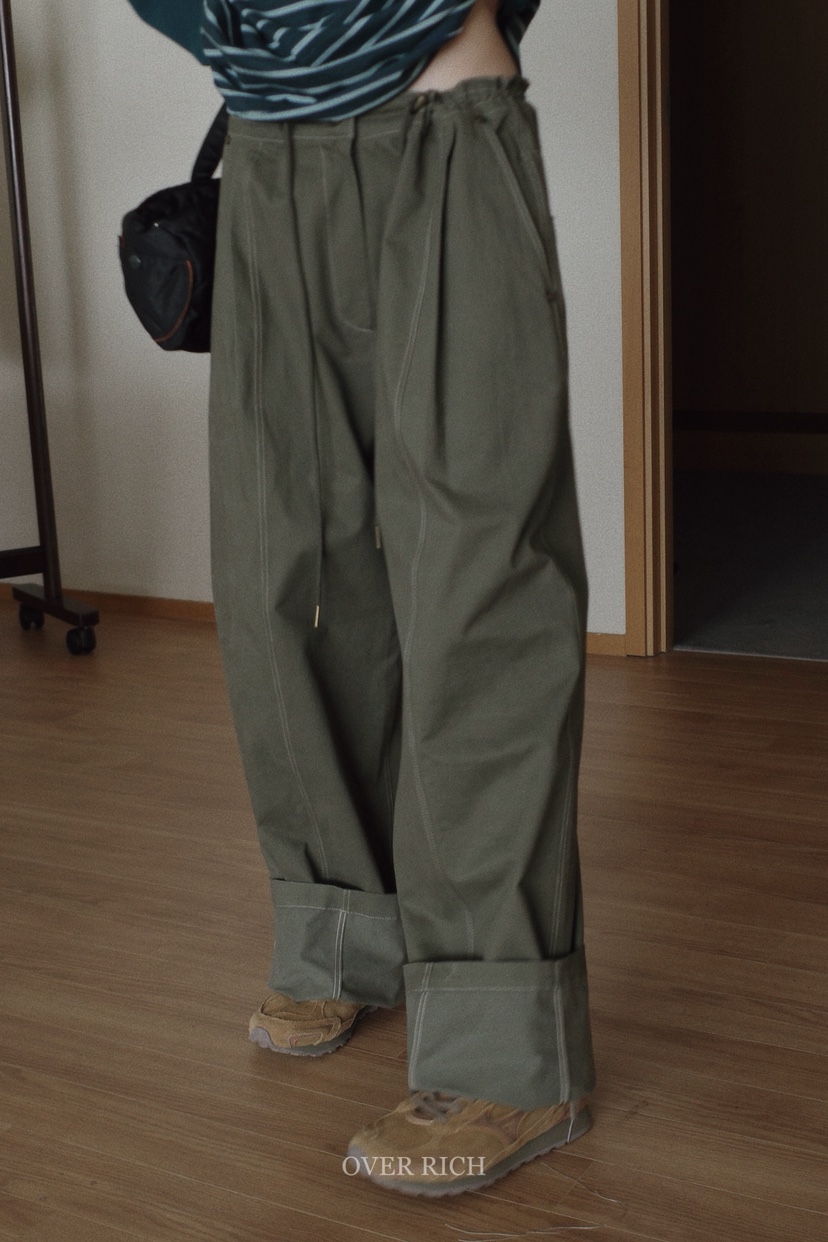OVER RICH東大門㊣實拍女士新款推薦人氣25秋冬熱賣休閑褲OVER RICH休閑褲