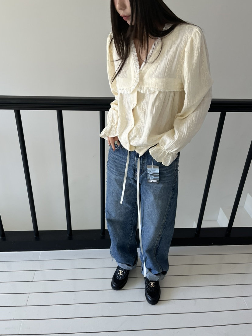 LOVE PULL東大門㊣代購女士新款推薦人氣時尚職業休閑牛仔褲LOVE PULL牛仔褲