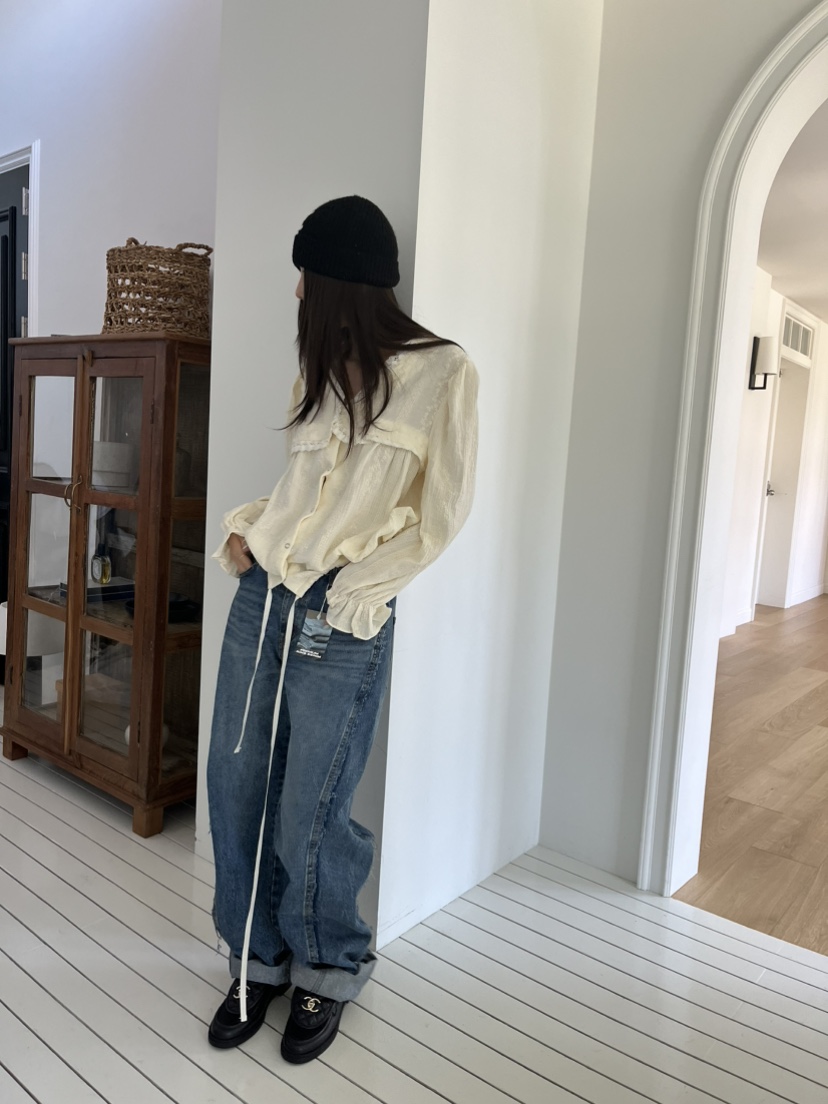 LOVE PULL東大門㊣代購女士新款推薦人氣時尚職業休閑牛仔褲LOVE PULL牛仔褲