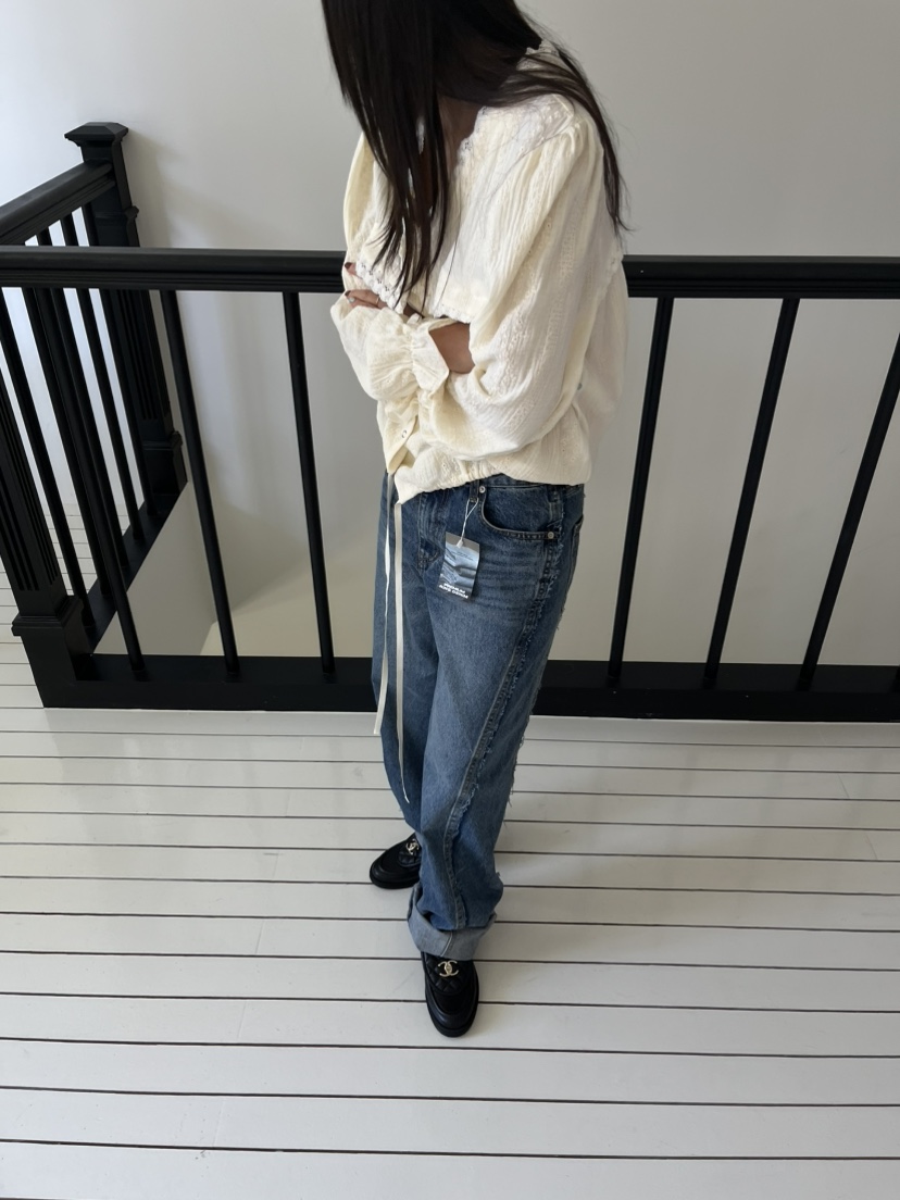 LOVE PULL東大門㊣代購女士新款推薦人氣時尚職業休閑牛仔褲LOVE PULL牛仔褲