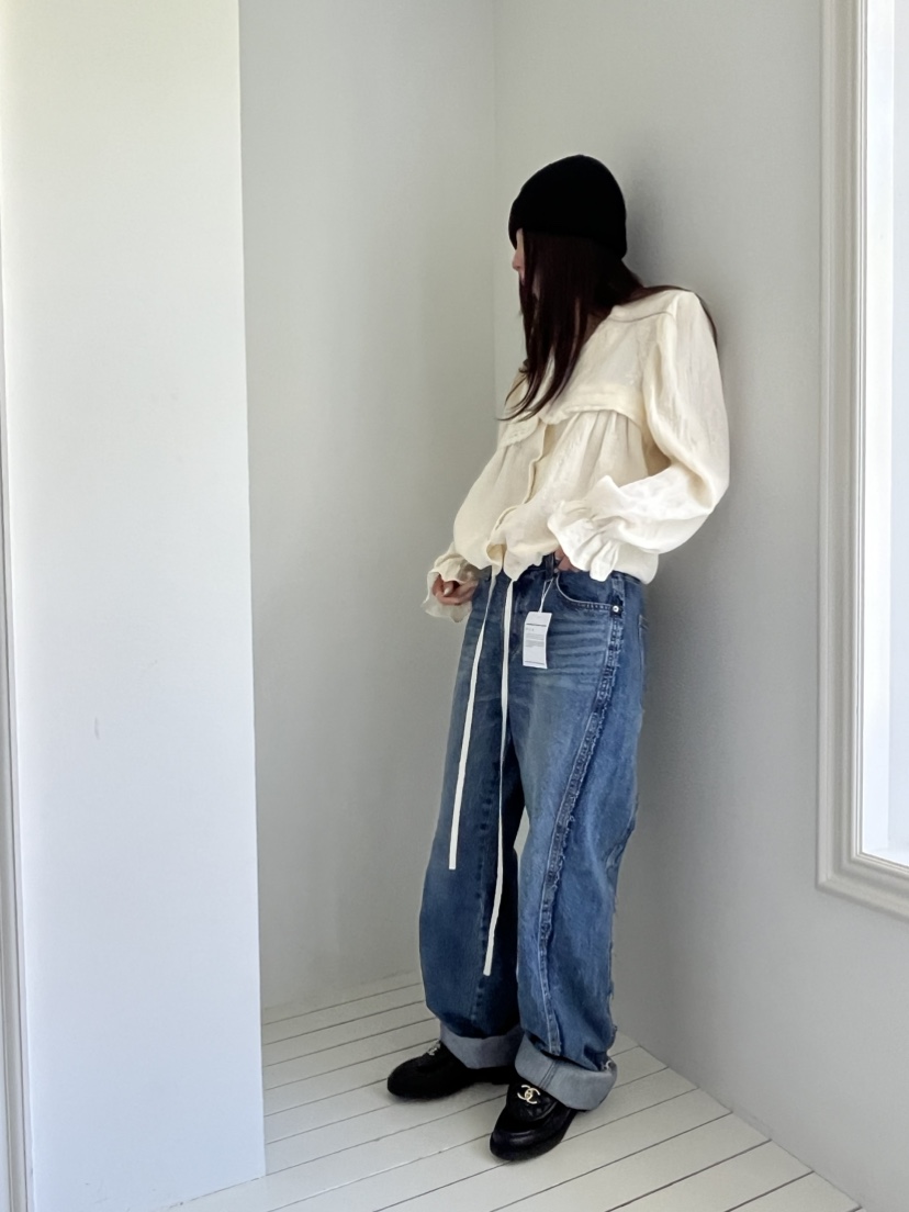 LOVE PULL東大門㊣代購女士新款推薦人氣時尚職業休閑牛仔褲LOVE PULL牛仔褲