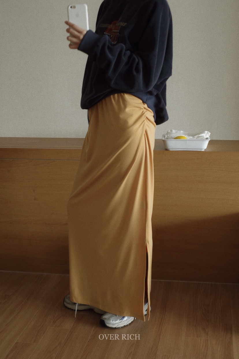 OVER RICH韓國直郵㊣女裝新款休閑職業時尚人氣真品熱賣長裙OVER RICH長裙