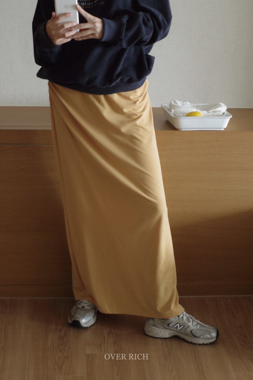 OVER RICH韓國直郵㊣女裝新款休閑職業時尚人氣真品熱賣長裙OVER RICH長裙