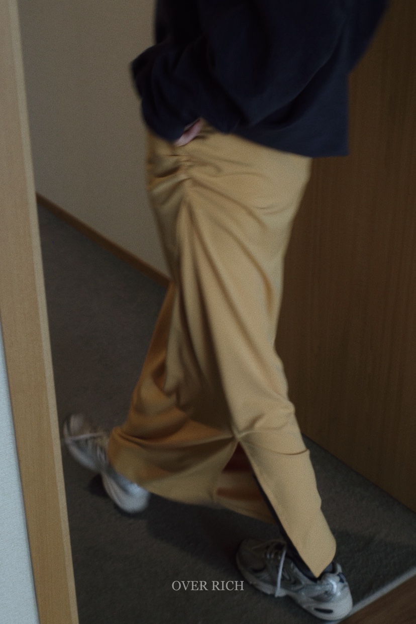 OVER RICH韓國直郵㊣女裝新款休閑職業時尚人氣真品熱賣長裙OVER RICH長裙