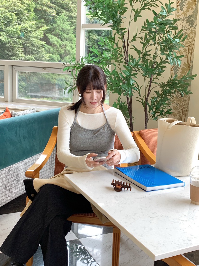 COURGETTE東大門㊣實拍女裝新款休閑25秋冬推薦長袖T恤假兩件COURGETTE長袖T恤
