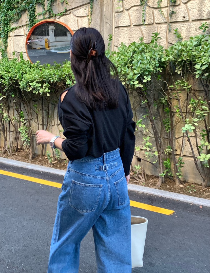 COURGETTE韓國代購㊣女裝新品時尚25秋冬休閑熱賣真品長袖T恤COURGETTE長袖T恤