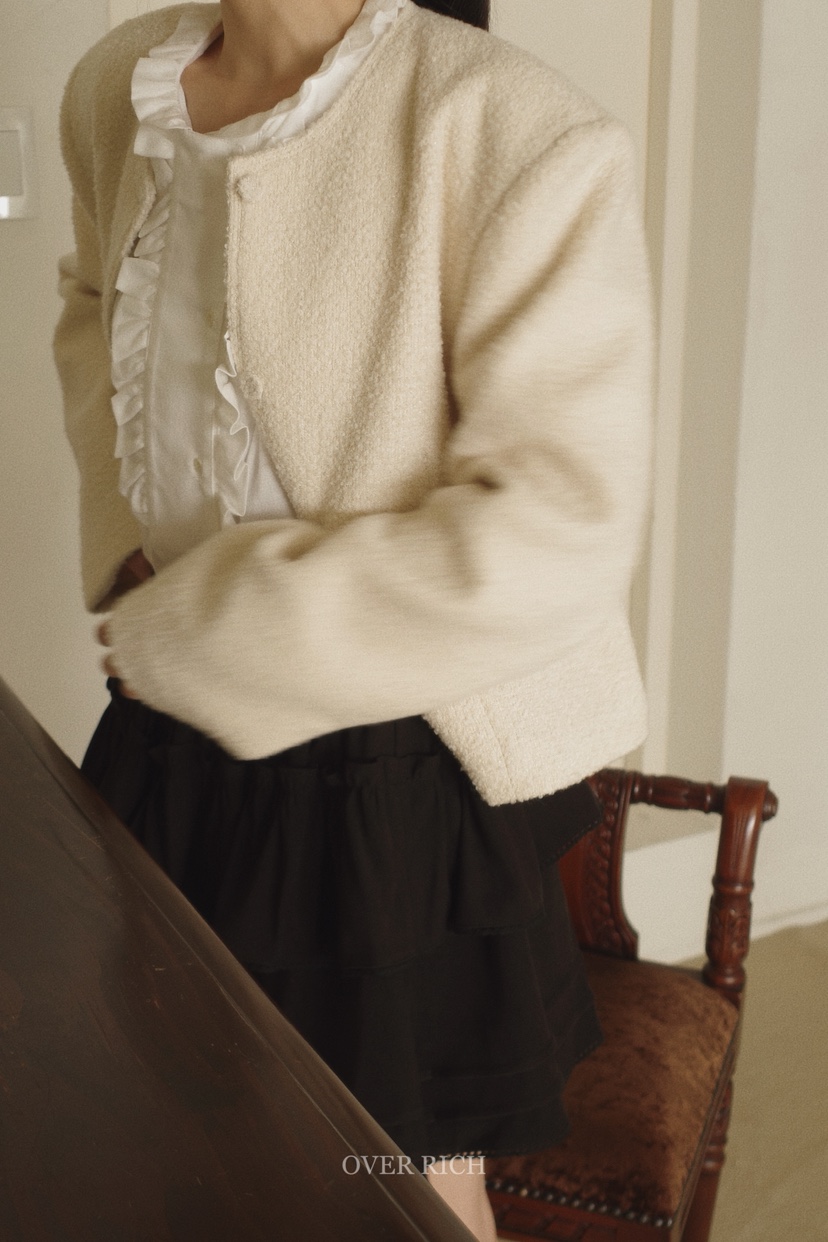 OVER RICH韓國代購㊣女士新款推薦時尚25秋冬人氣職業夾克OVER RICH夾克