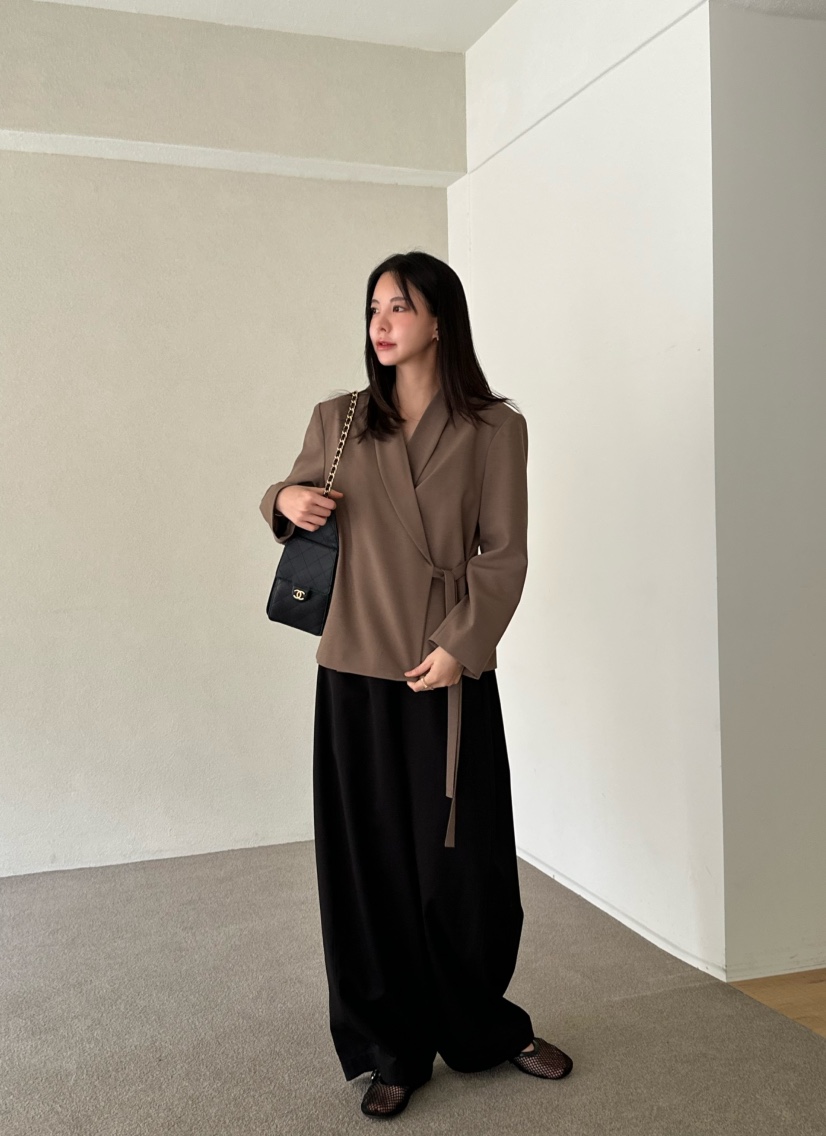 LE VASE韓國直郵㊣女裝新品時尚熱賣真品25秋冬推薦職業夾克LE VASE夾克