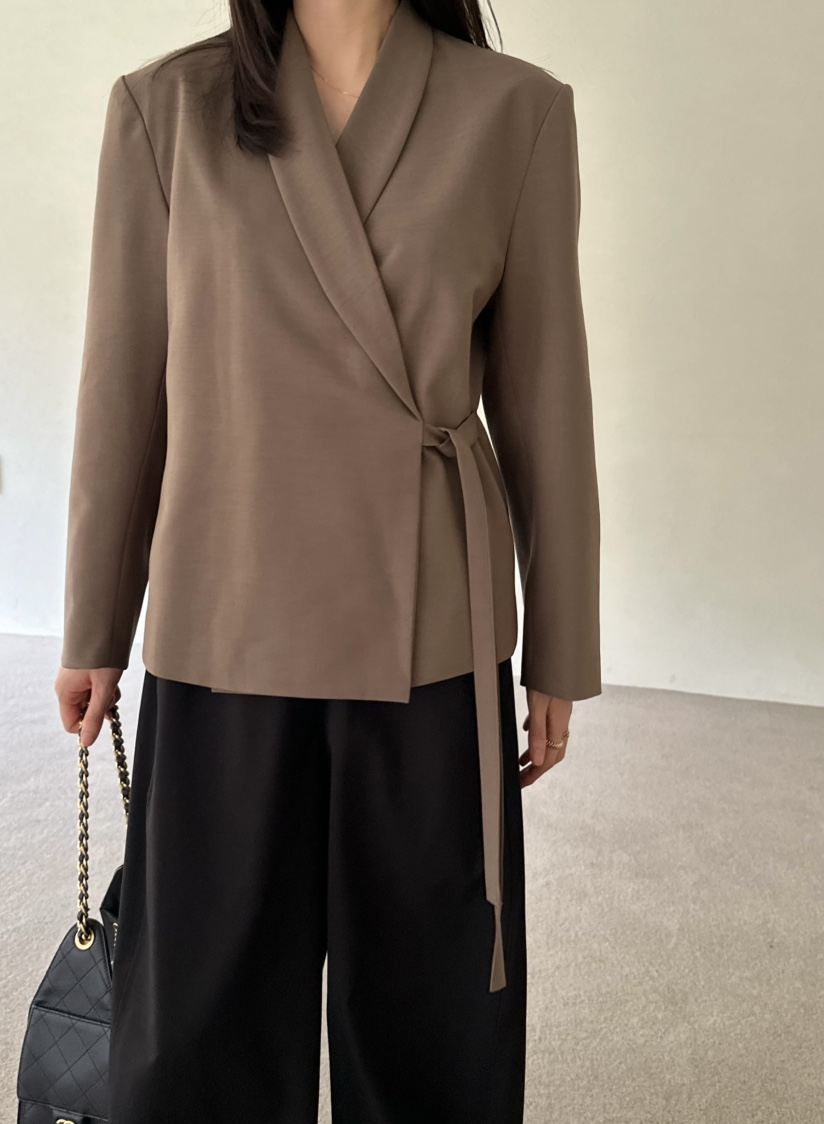 LE VASE韓國直郵㊣女裝新品時尚熱賣真品25秋冬推薦職業夾克LE VASE夾克