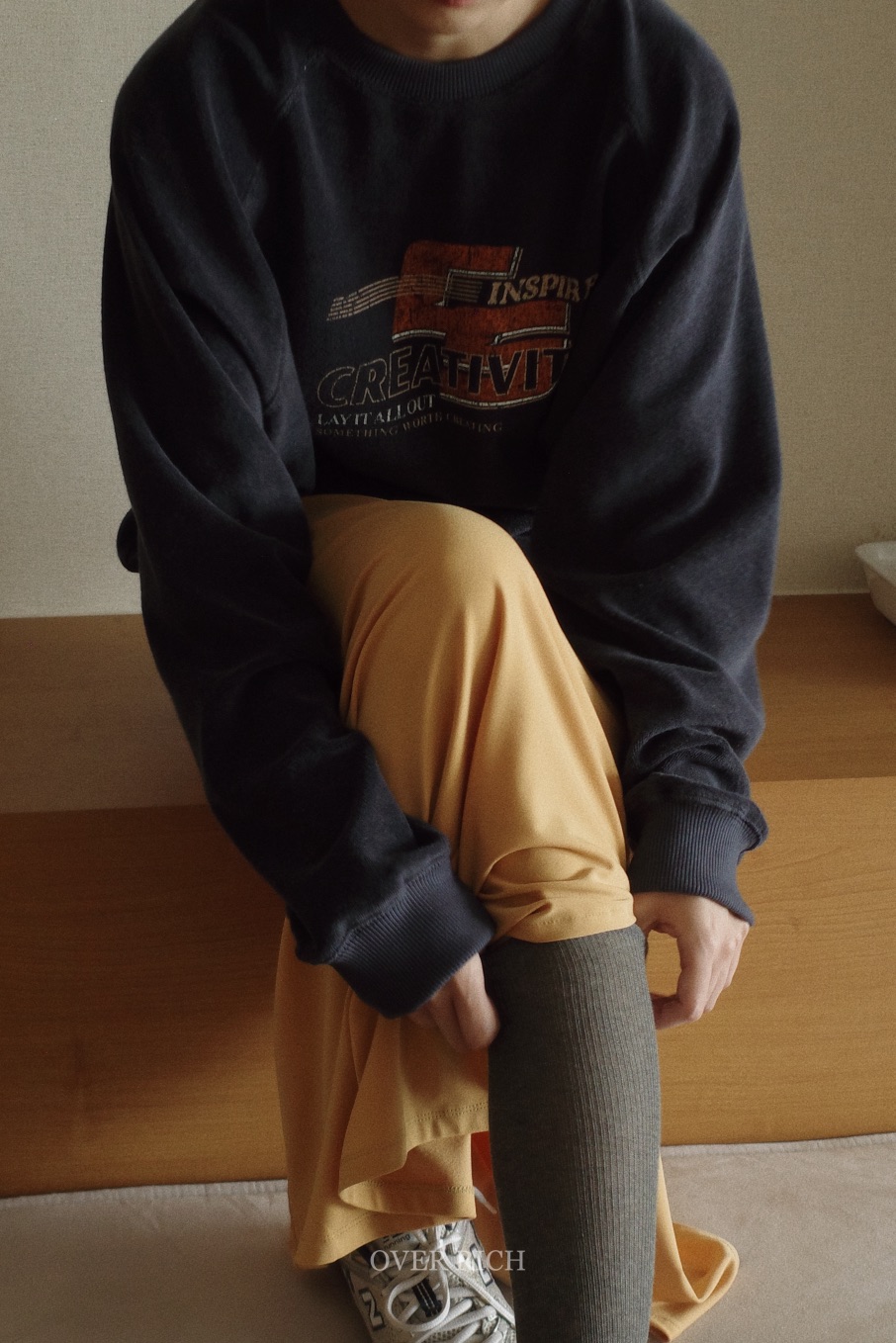 OVER RICH韓國直郵㊣女士新品熱賣人氣職業推薦25秋冬衛衣OVER RICH衛衣
