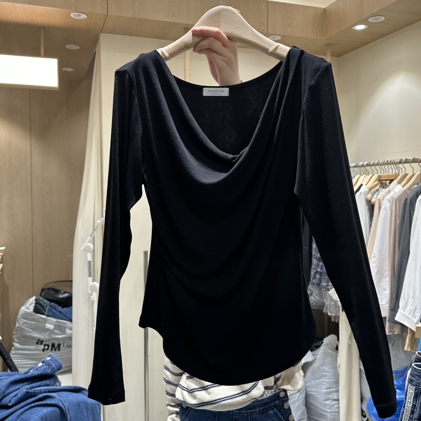 VINTAGE VIBE東大門㊣直郵女士新款真品推薦休閑時尚長袖T恤VINTAGE VIBE長袖T恤圖色2