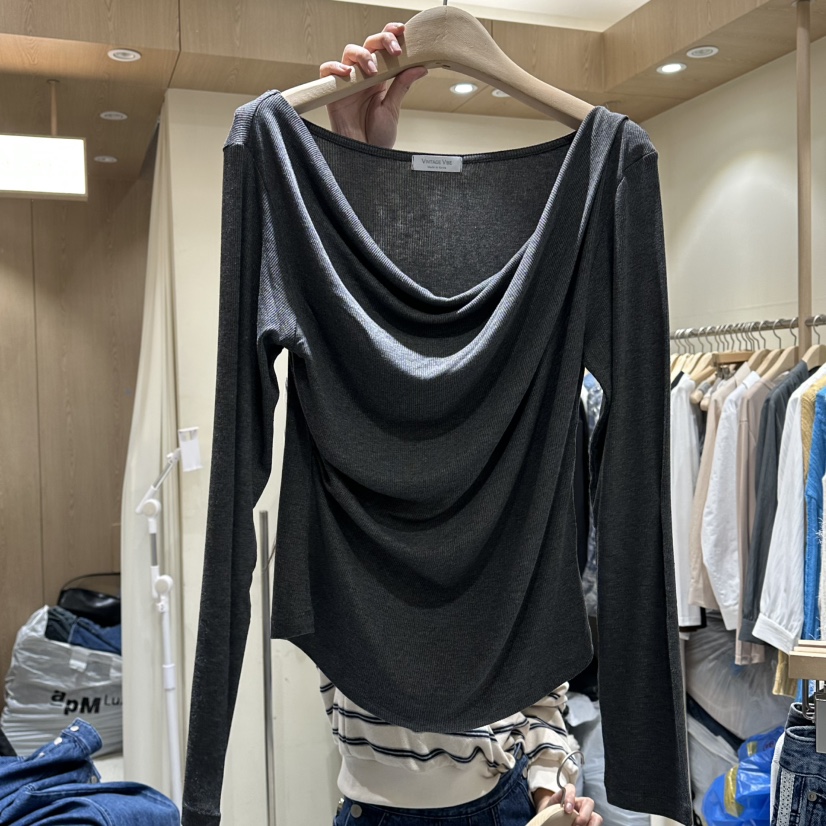 VINTAGE VIBE東大門㊣直郵女士新款真品推薦休閑時尚長袖T恤VINTAGE VIBE長袖T恤圖色4