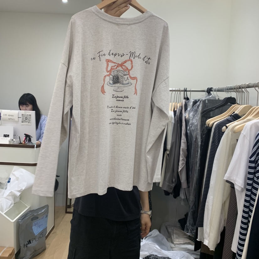 HOUSE OF/DE MERRY東大門㊣實拍女裝新品推薦熱賣長袖T恤HOUSE OF/DE MERRY長袖T恤