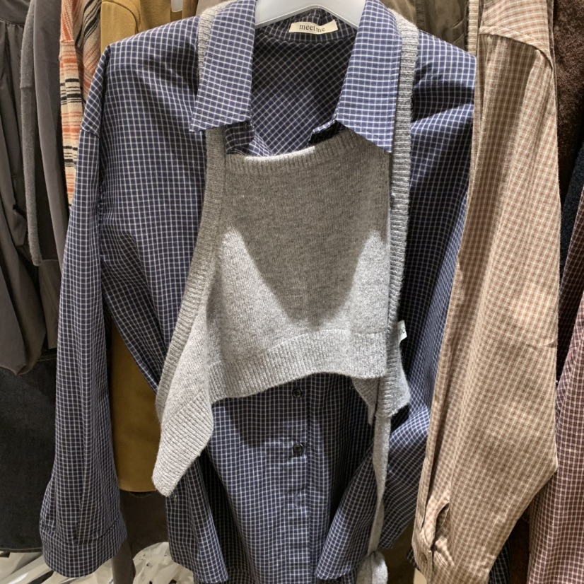 MEET ME東大門㊣直郵女士新品休閑職業真品25秋冬吊帶背心MEET ME吊帶/背心圖色3