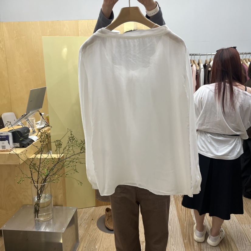 THEPLAN東大門㊣代購女士新品人氣休閑職業25秋冬襯衫蕾絲衫THE PLAN襯衫/蕾絲衫