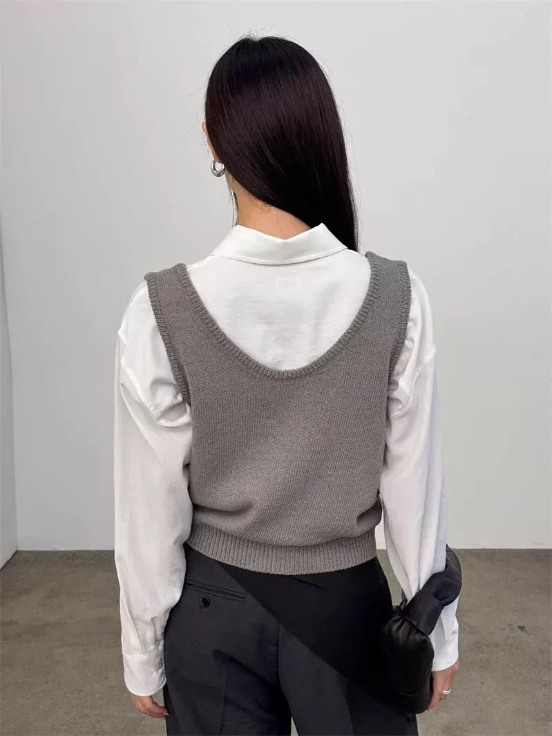 LA MAGIE FEMME韓國代購㊣女裝新品人氣25秋冬休閑吊帶背心Lamagie Femme吊帶/背心