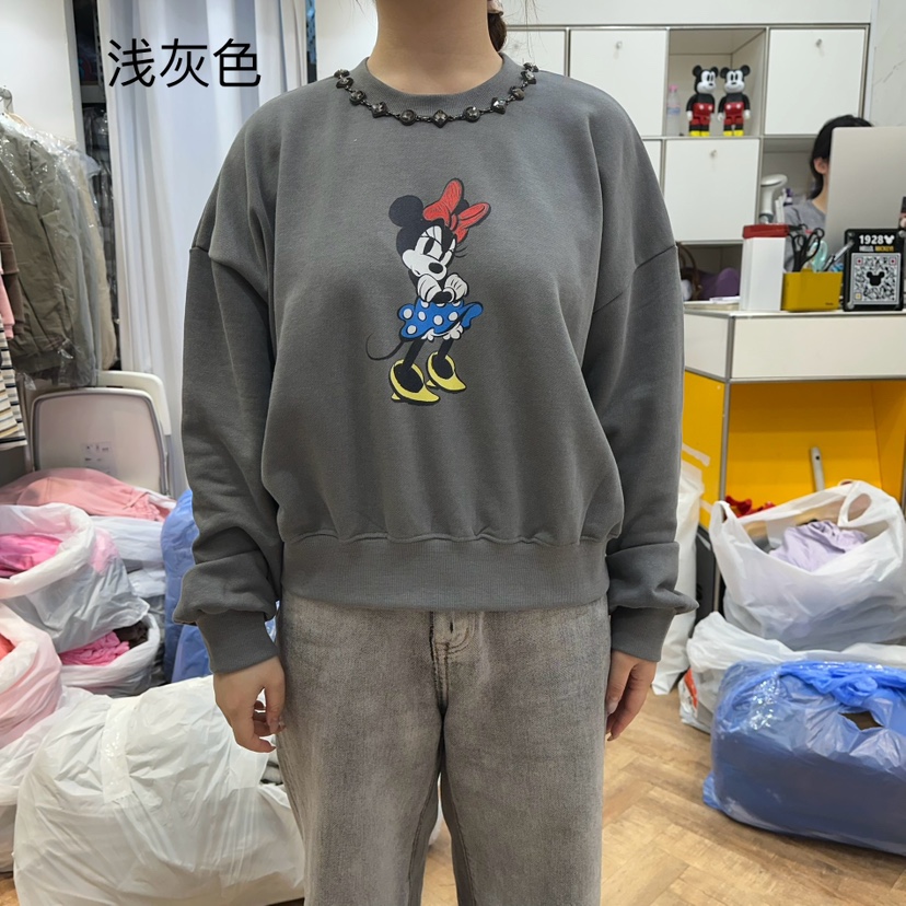 DE LINE韓國代購㊣女裝新款人氣熱賣時尚推薦真品休閑衛衣DE LINE衛衣圖色3