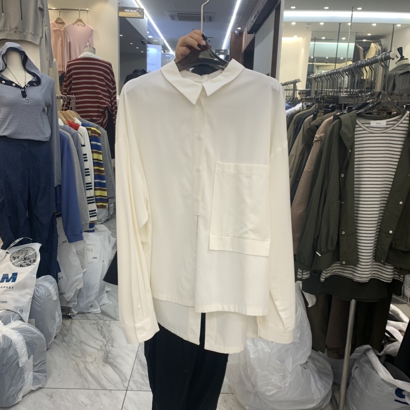 THE SIL韓國代購㊣女士新品真品推薦休閑熱賣職業襯衫蕾絲衫THE SIL/1 2ILLY襯衫/蕾絲衫