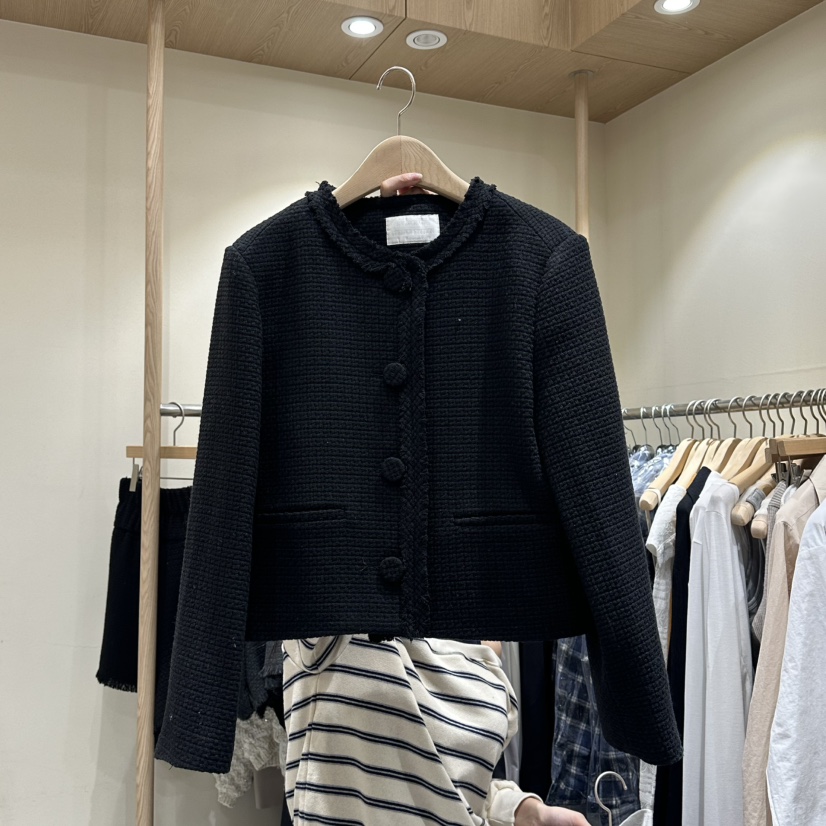 VINTAGE VIBE東大門㊣代購女裝新品休閑人氣時尚25秋冬夾克VINTAGE VIBE夾克圖色2