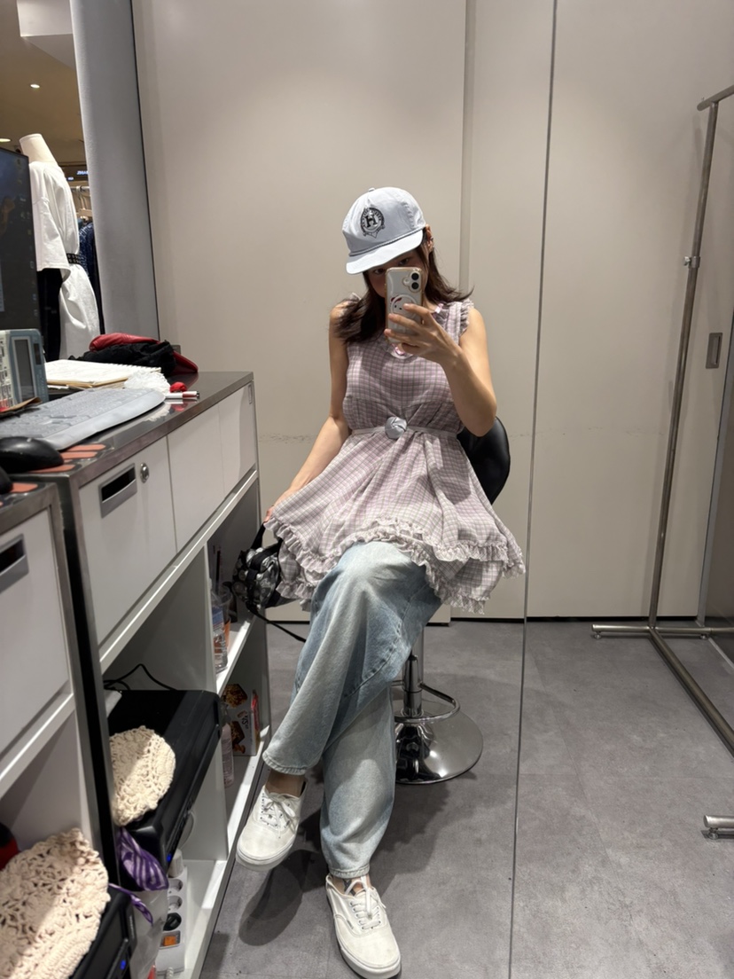 PLATFORM-L韓國代購㊣女士新款人氣職業時尚連衣裙格紋雪紡PLATFORM連衣裙