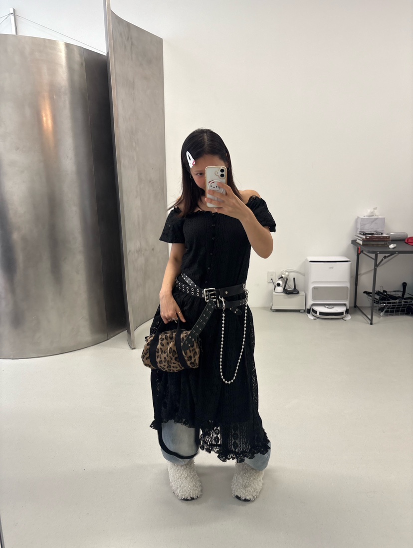 PLATFORM-L東大門㊣實拍女裝新款職業推薦真品連衣裙蕾絲長款PLATFORM連衣裙