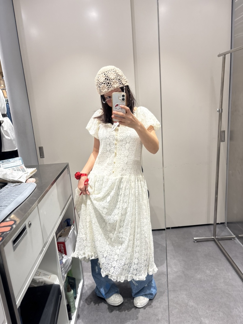 PLATFORM-L東大門㊣實拍女裝新款職業推薦真品連衣裙蕾絲長款PLATFORM連衣裙